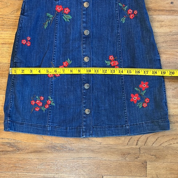 Madewell Cherry Blossom Denim Dress - Picture 7 of 11
